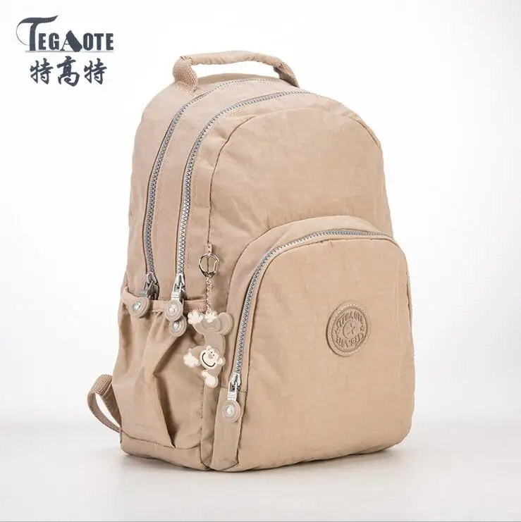 TEGAOTE маленький рюкзак для девочек-подростков Mochila женский рюкзак женский однотонный нейлоновый Повседневный Женский Рюкзак Студенческая сумка Sac A Dos