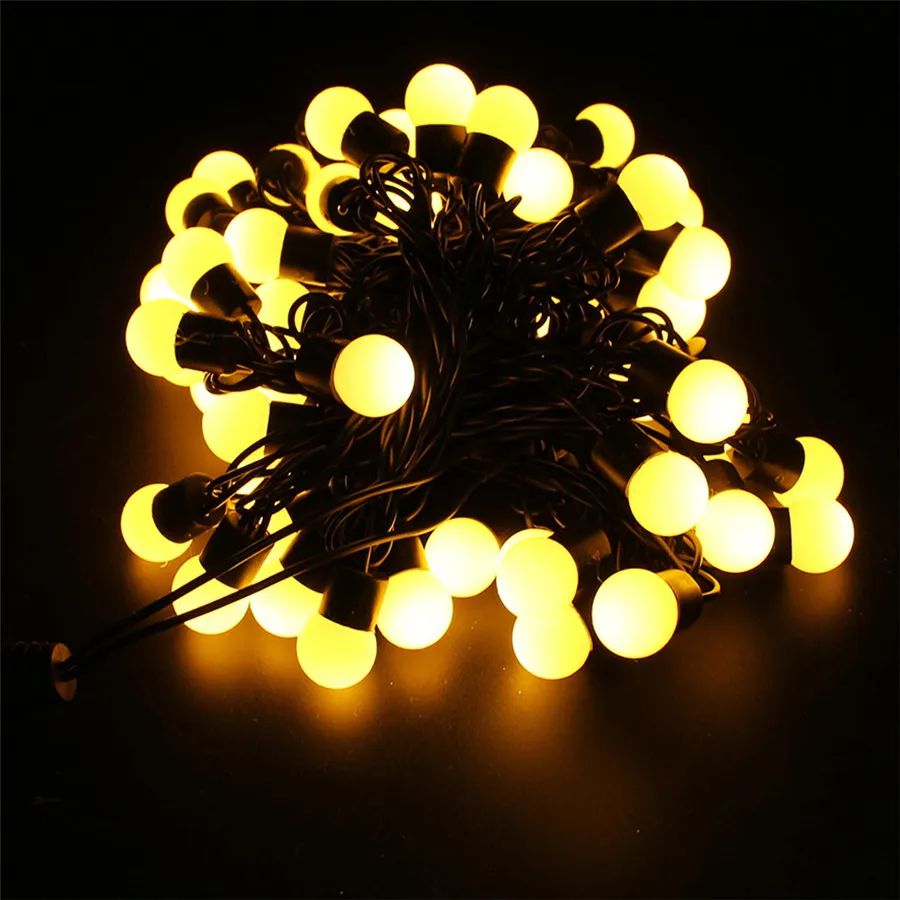 Уличная Рождественская светильник рлянда с шариками 5 м 50 шт. уличная гирлянда