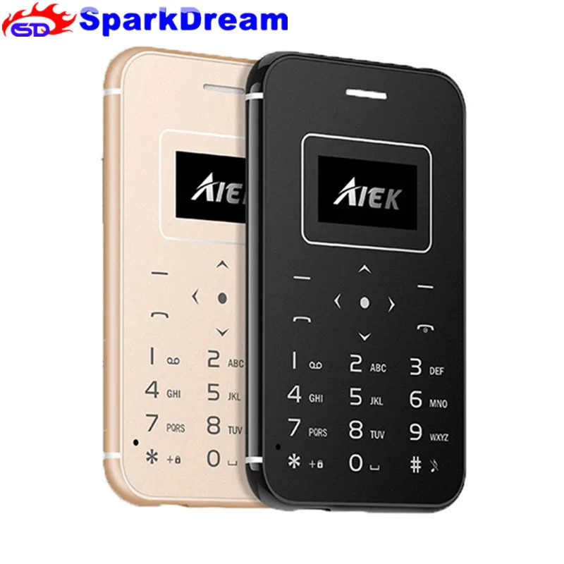 Новинка AIEK X8 ультра тонкая карта мобильный телефон мини карманный студенческий