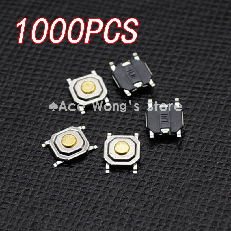 1000 шт./лот SMD 4*4*1 5 мм 4x4x1.5мм тактильный Такт Кнопка Микро переключатель