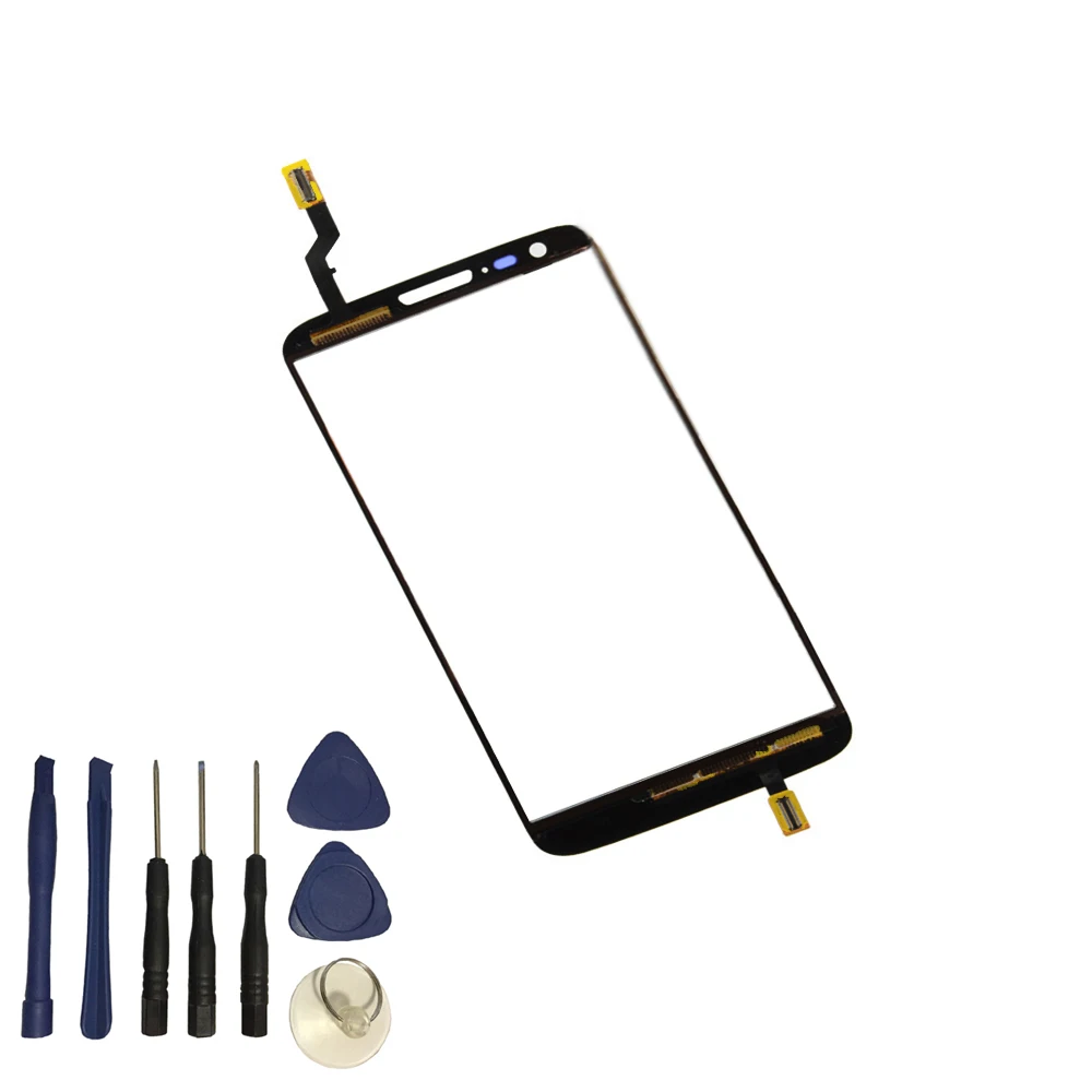 Для LG Optimus G2 D800 D801 черный/белый сенсорный экран стекло дигитайзер сенсор