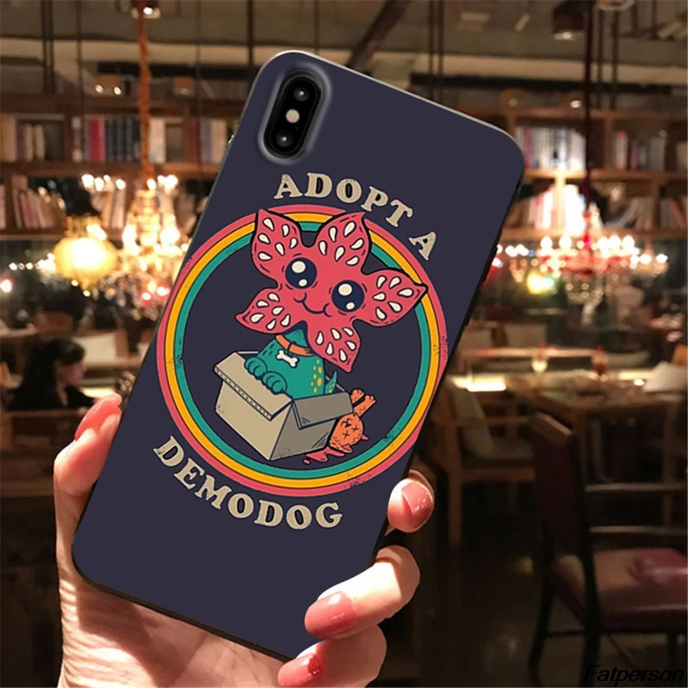 Странные вещи 3 для iPhone XS MAX X XR 5S 6 6s 7 8plus Coque Чехлы Samsung s8 s9 s10plus черный мягкий