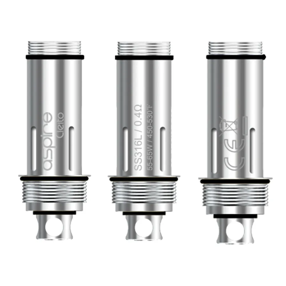 Оригинал Aspire Cleito Бак Катушки Core 0.2ohm 0.4ohm E Cigerette Electrunic Dripka Vap Испаритель Субтанке