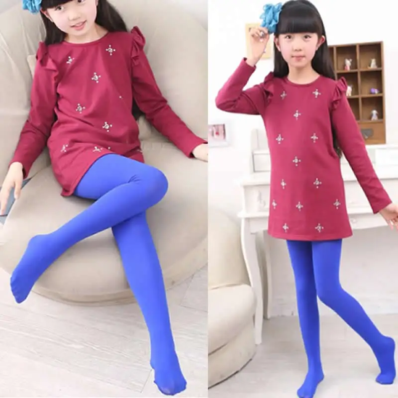 Детское платье для танцев колготки балета бархатные непрозрачные мясо чистый