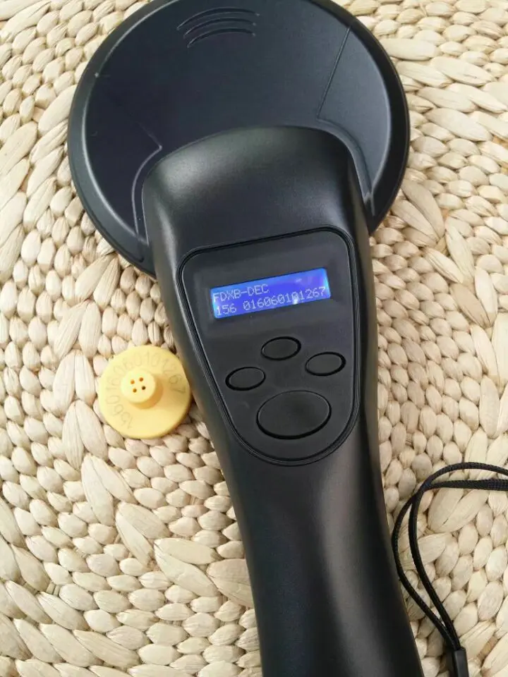 134 2 кГц FDX-B животный микрочип Портативный RFID сканер животных считыватель FDX-A/B