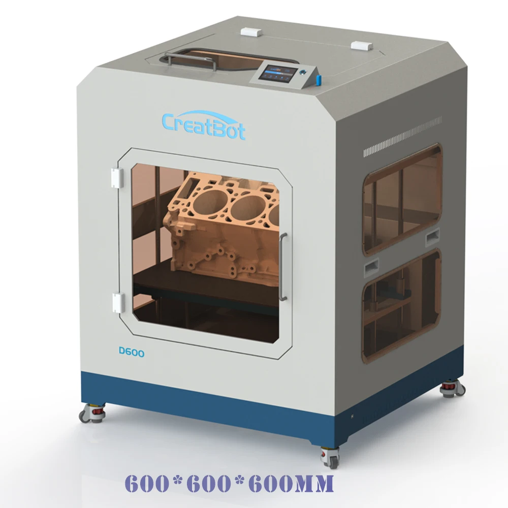 3D принтер CreatBot D600 с двойным Экструдером и закрытой камерой высокоскоростная