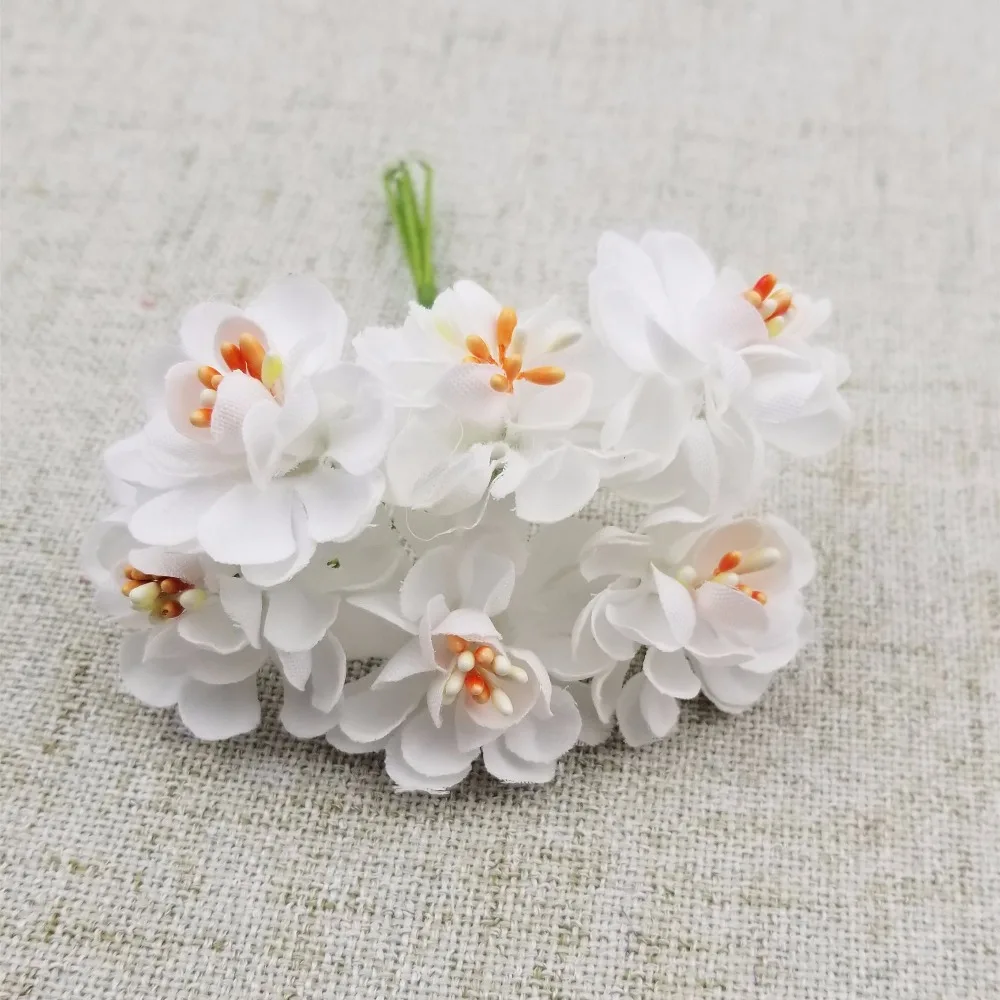 6 шт./лот 3 см Искусственный цветок маргаритки для венков цветы домашней вечеринки