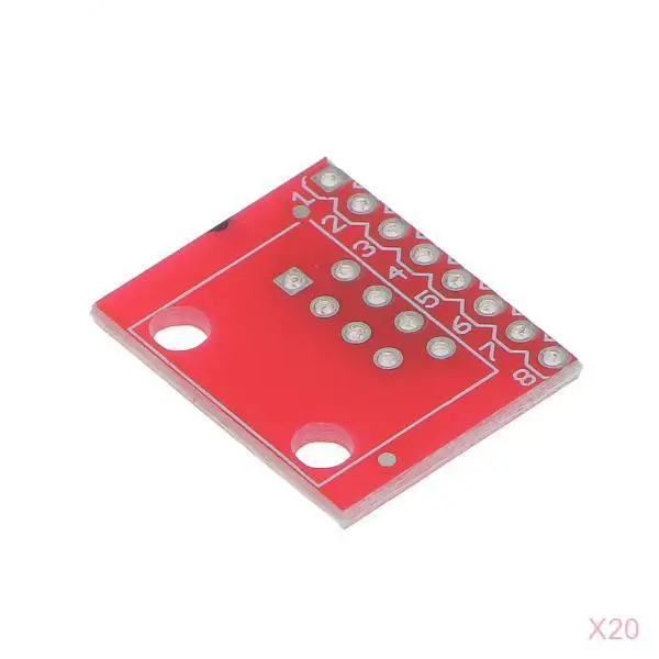 Новые горячие 20x Модульные Разъемы/Ethernet Разъемы RJ45 Breakout плата адаптер разъем