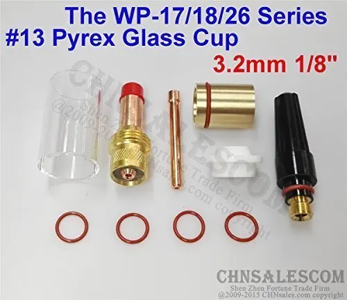 Набор газовых линз 45V27 для сварки TIG 10 шт. комплект из чашек #13 Pyrex Tig WP 17/18/26 1/8 дюйма 3