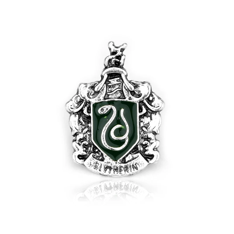 XZ076 Хогвартс значок колледжа брошь волшебный Гриффиндор Слизерин Ravenclaw Hufflepuff символ металлический значок булавка шляпа брошь для одежды Ювелирные изделия - Окраска металла: XZ076