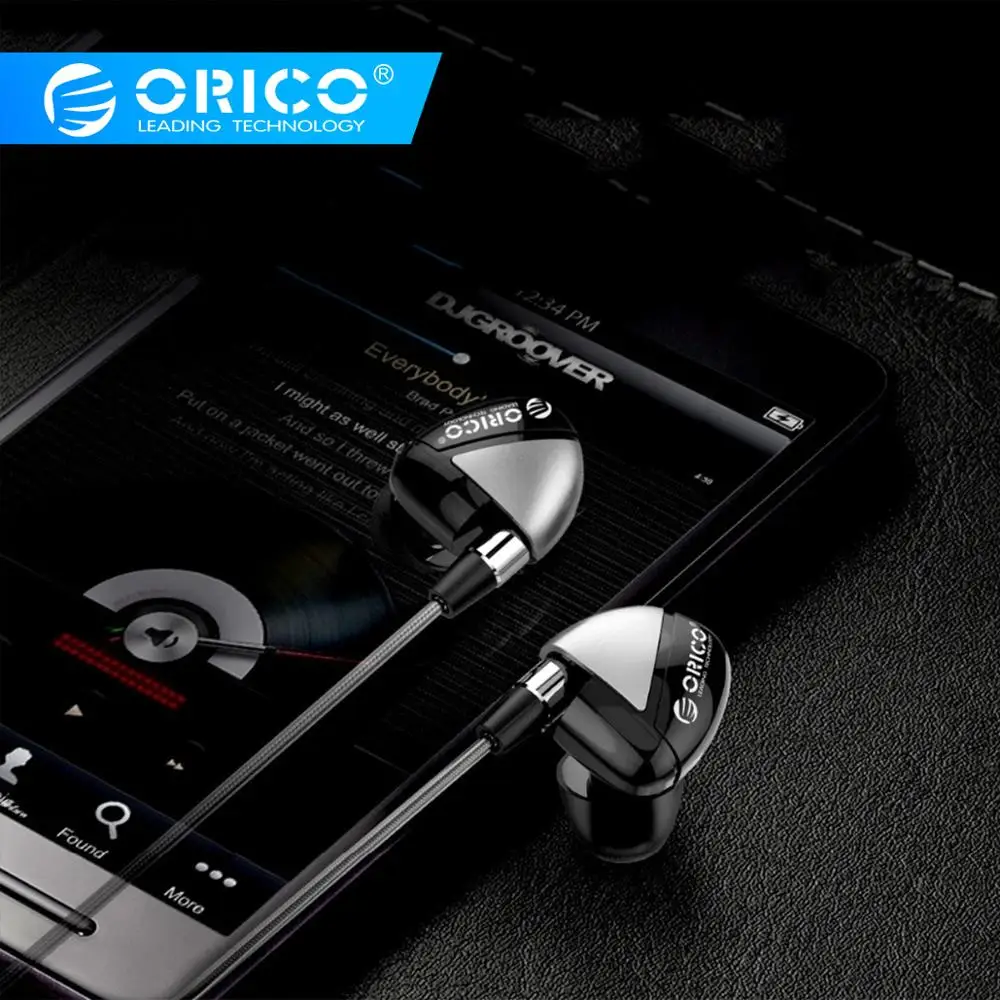 ORICO наушники-вкладыши с микрофоном металлические наушники стерео гарнитура супер бас наушники для iPhone samsung телефонов