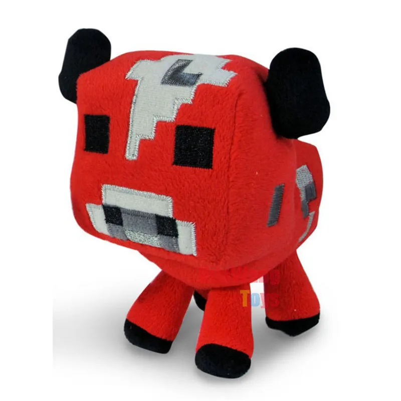 16 см Minecraft игры игрушка плюша Игрушечные лошадки красный mooshroom плюшевые куклы