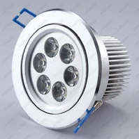 6w high power 6 led recessed ceiling light cabinet fixture lamp warm pure white