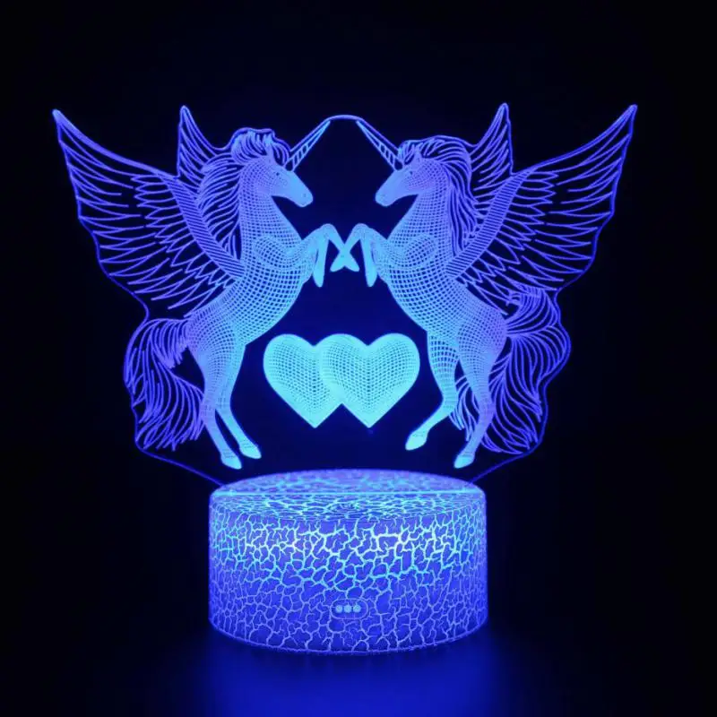 Милая мультяшная детская игрушка Acrylique Usb 3d лампа украшение для детской комнаты