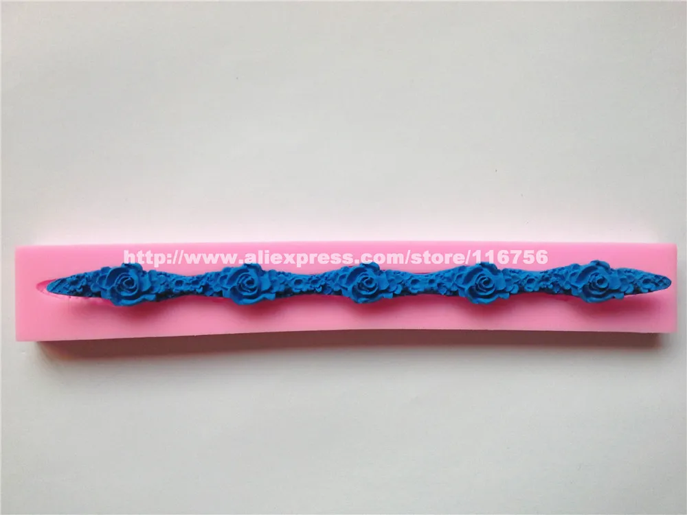 Бесплатная доставка тонкая форма для бега в форме цветка из силикона украшение