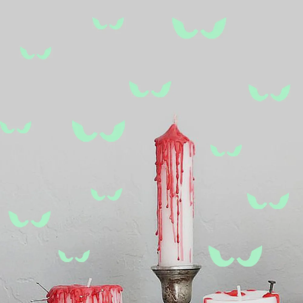 18 шт. светящиеся наклейки на стену в темноте окно для Хэллоуина украшения дома