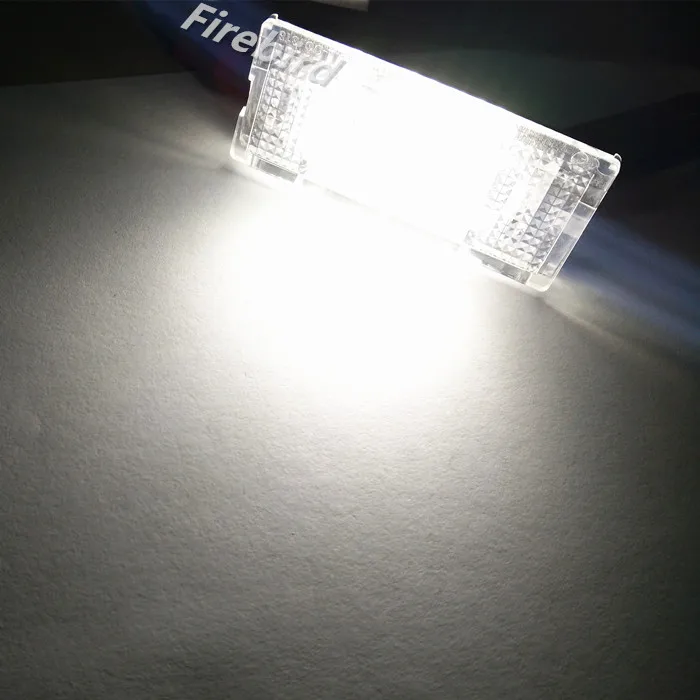 2 x CANBUS автомобильные белые светодиодные лампы номерного знака без ошибок для BMW E46