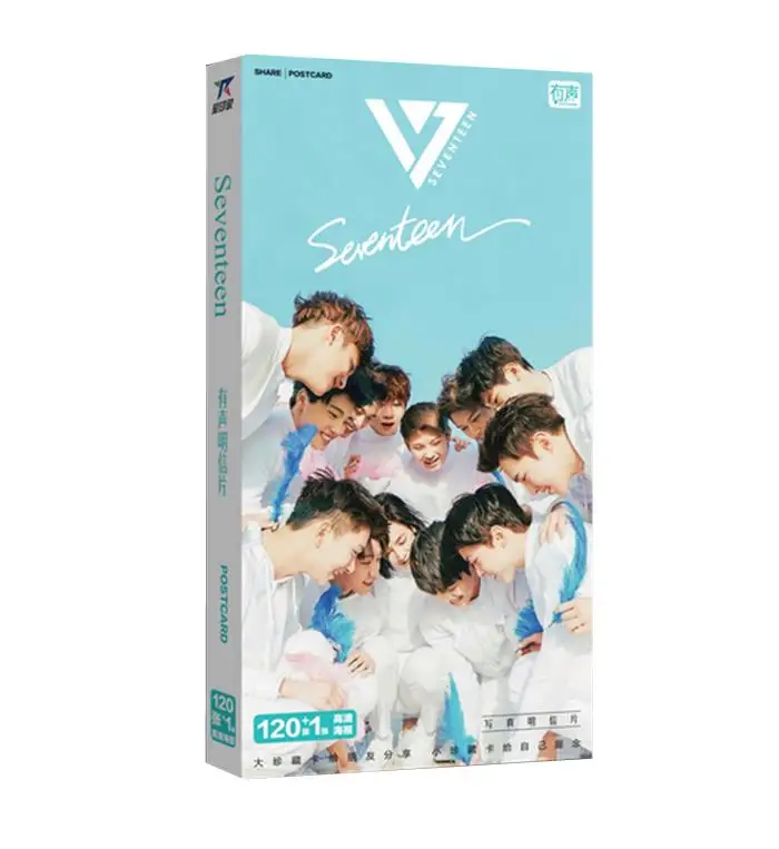 KPOP открытка Харадзюку красивый день семнадцать Сделано в Корее SEVENTEEN17 стикер