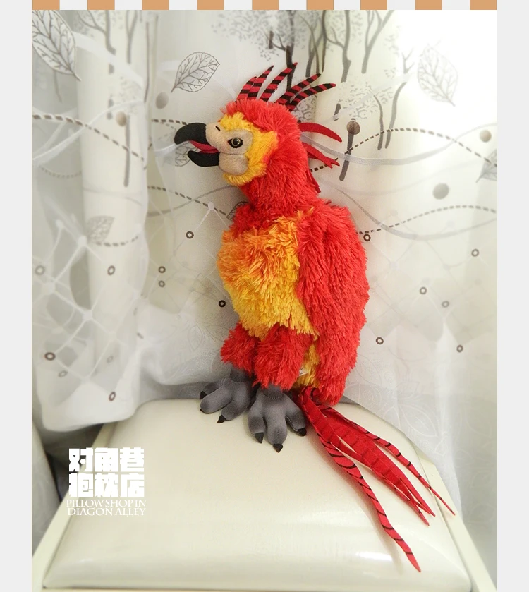 Плюшевые игрушки Poseable Fawkes плюшевая кукла в подарок на день рождения бесплатная