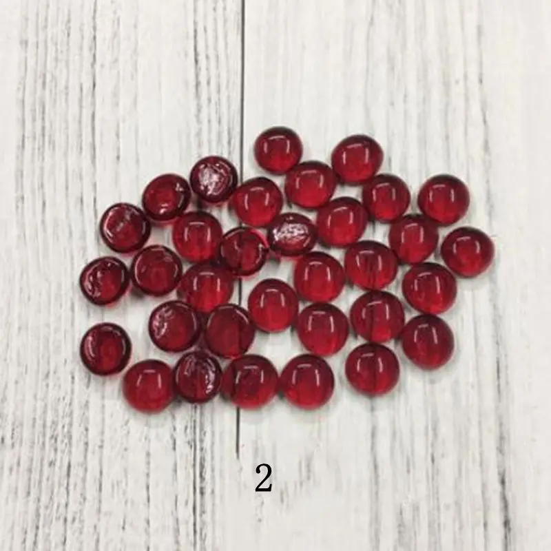Color 2 50 г DIY материал, индивидуальная мозаика, креативная ручная работа, круглый цветной стеклянный плоский Бисер для аквариума, украшение для дома AAA0885 - Цвет: Color 2