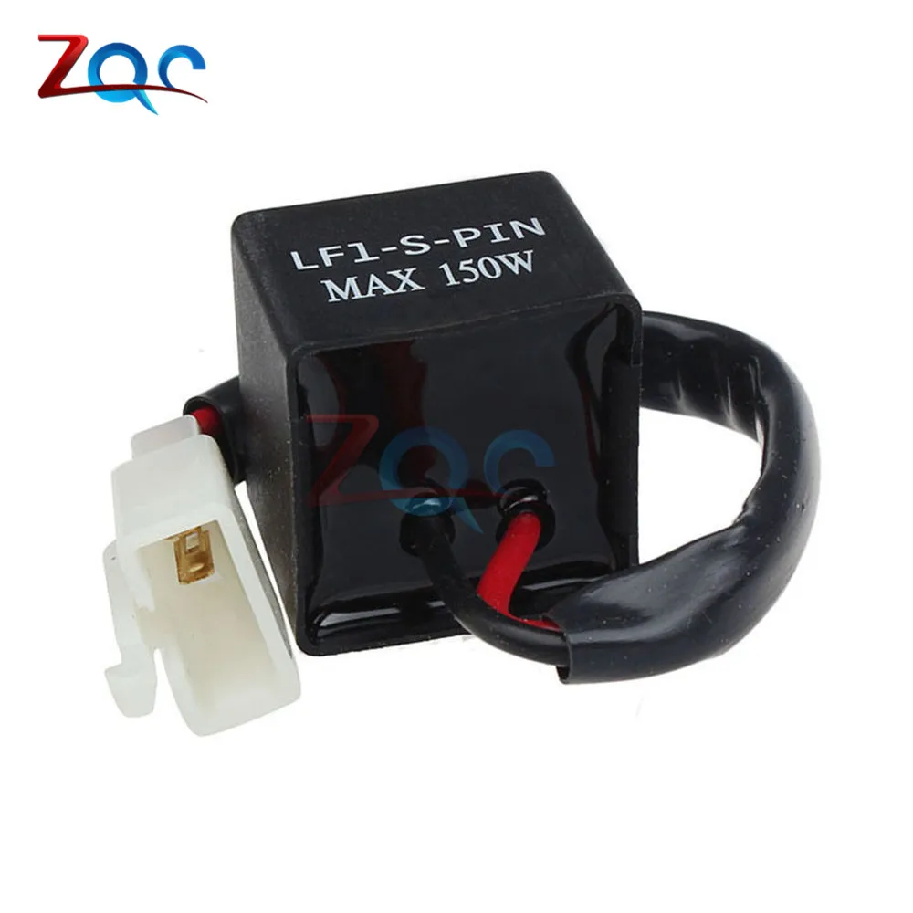 Светодиодный реле-мигалка для указателей поворота на мотоцикл Dependable Fashion, 2 контакта, 12 В, максимальная нагрузка 150 Вт, арт. AP5 LF1-S-PIN.