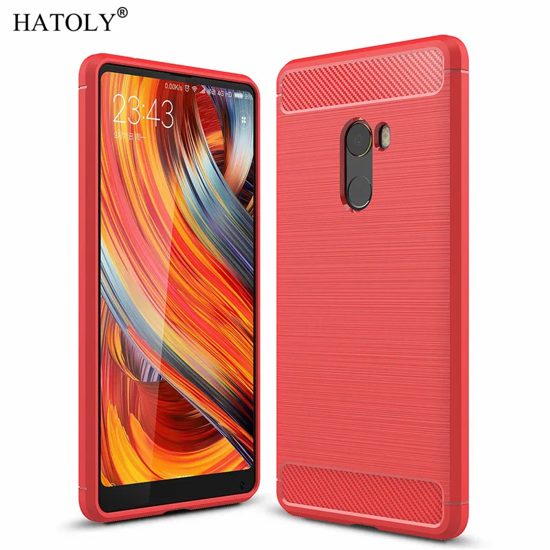 Чехол HATOLY для Xiaomi Mi Mix 2 мягкие силиконовые чехлы с начесом из ТПУ Rugger 5 99 дюйма |