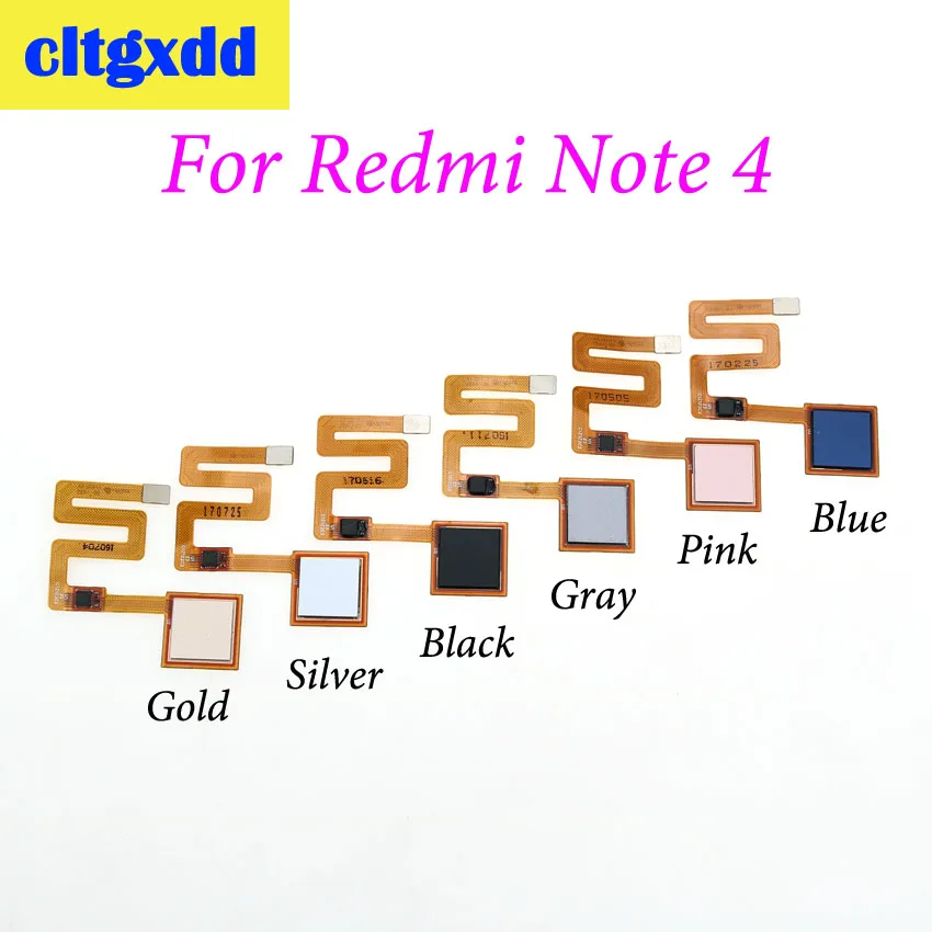 Cltgxdd для Xiaomi Redmi Note 4X Note4 сканер отпечатков пальцев гибкий кабель сенсорный датчик