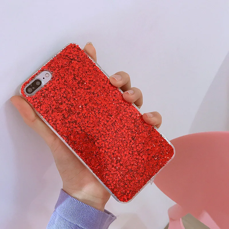 Nephy Bling Glitter TPU Case For iPhone 6 6s 7 8 Plus X XS MAX XR 5 5s SE Luxury Silicone Soft Powder Sequins Back Cover |