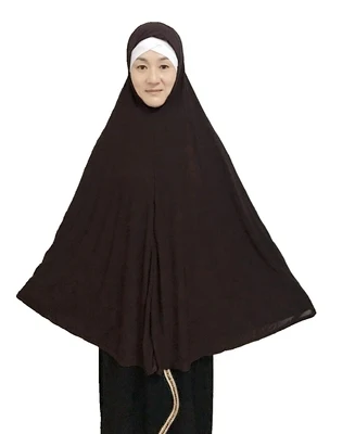 Модный мусульманский цельный длинный простой хиджаб большой молитвенный