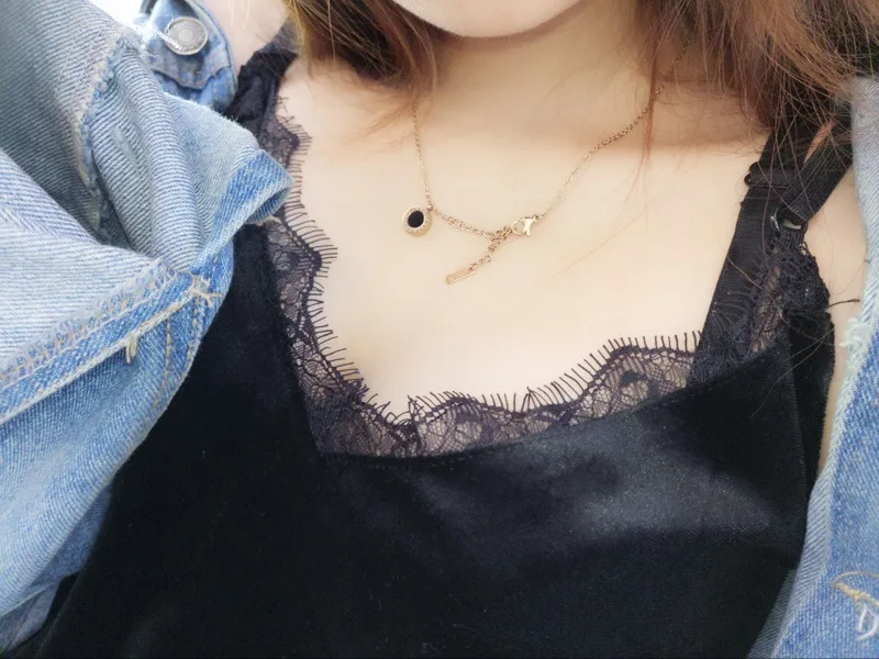 Для женщин на кружевной топ пикантные женские Satin Slip укороченный Топы