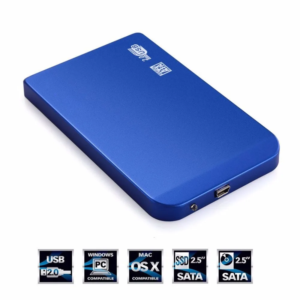 Портативный 2 5 дюймовый корпус для жесткого диска SATA USB внешний чехол с
