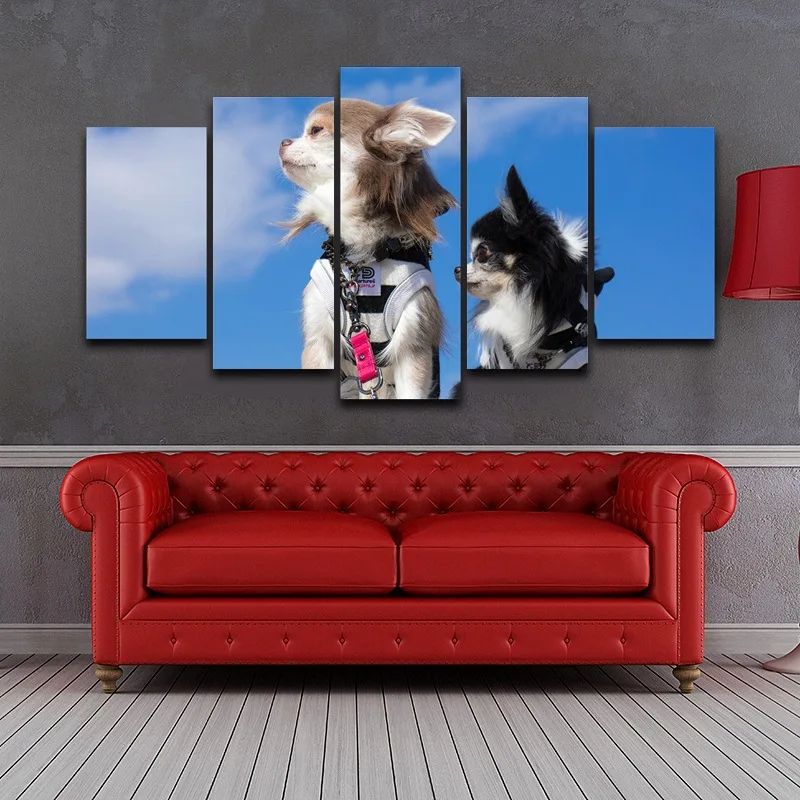 И рисунком в виде милых собачек защелка печатных wall art рисунок художественной