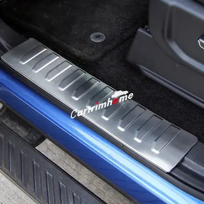

Stainless Door Sill Scuff Plate Cover Trim 4pcs For Ford F150 F-150 2015 - 2017