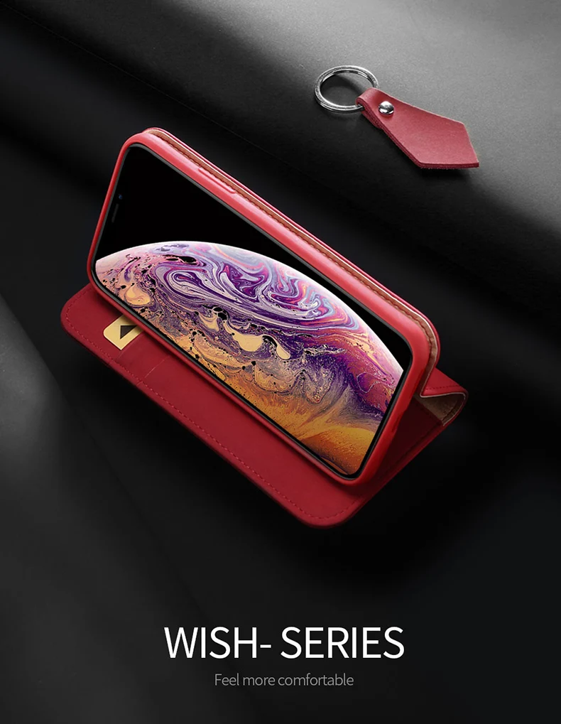 Чехол из натуральной кожи для iPhone 11 X XR XS DUX DUCIS винтажный Чехол-книжка 12 Pro Max 6 6S 7 8