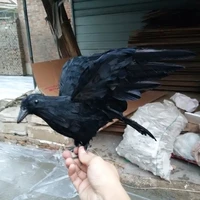 halloweenmagic prop large 30x45cm foamfeathers spreading wings crow birdhandicrafthome garden decoration gift a1787