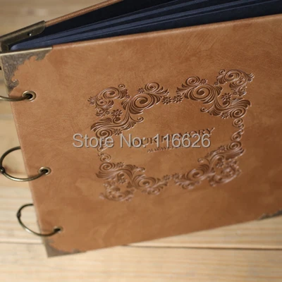 Высококачественная Обложка из искусственной кожи ручной работы фотоальбом