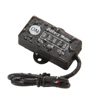 led 5 bar fuel gauge display mini battery meter lead acid battery indicator 1224v for motorcycle golf carts test voltage of bat