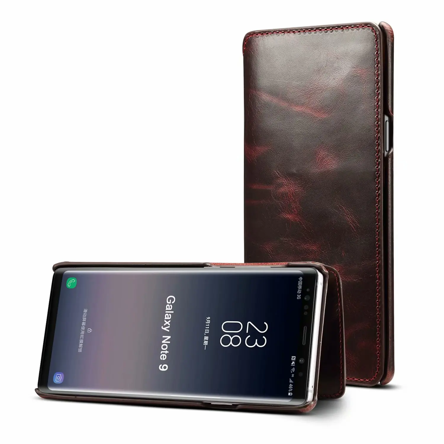 Simple Red Премиум кожаный чехол в стиле ретро для samsung Note 9, защитный чехол, откидная крышка для samsung Galaxy Note 9, бизнес Ретро Люкс - Цвет: Simple Red