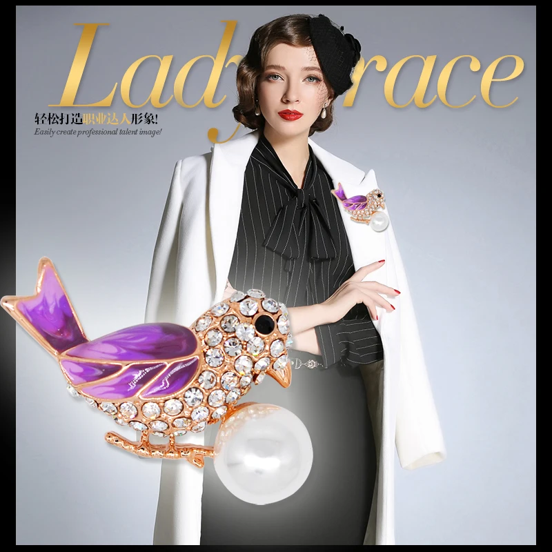 Zhen томоми жаворонок яркие милые Для женщин Кристалл моделируется жемчужина