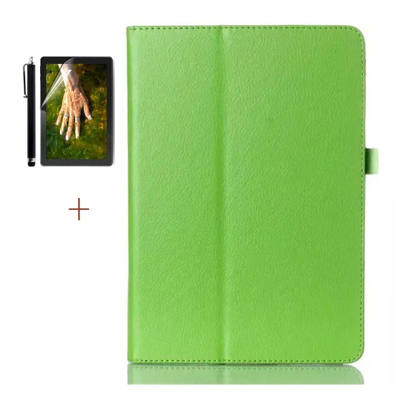 Green.3in1 Из искусственной кожи с откидной крышкой держателем чехол для lenovo TAB E10 TB-X104F 10,1 дюймового планшета выпуска - Цвет: Green.3in1
