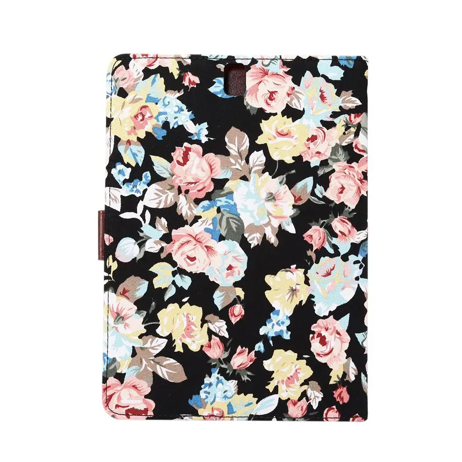 Tablet case for Samsung galaxy Tab S3 T820 T825 9.7 inch floral cloth capa coque cover for Samsung galaxy SM-T820 SM-T825