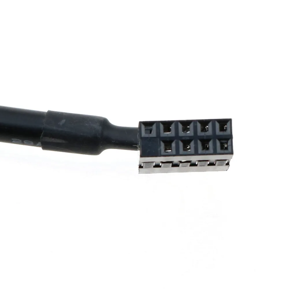YuXi черный 19/20 Pin USB 3 0 Женский к 9 2 Мужской материнской платы заголовок адаптер Шнур