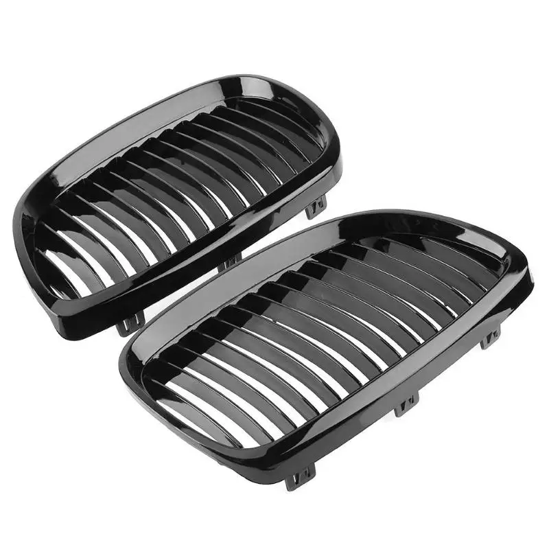 VODOOL 2 шт глянец Черный Передняя ножная решетка гриль для BMW E92 E93 316i 320d 320i 325i 2006-10