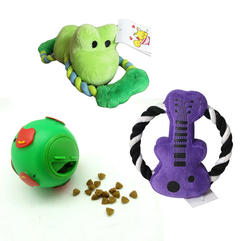 Плюшевые писк игрушка со звуком Собака Игрушка Жевать для кошек Мячи