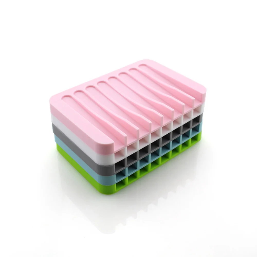 1 шт. силиконовый креативный держатель для мыла со сливом аксессуары ванной