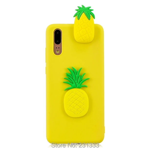 Мягкий ТПУ чехол C ku 3D с мультяшным фламинго для Huawei P20 LITE PRO милый изображением