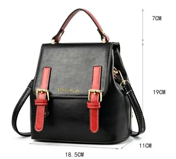 New Brand 2019 Vintage Women Backpack good Quality pu leather Backpacks for Girls Female School Shoulder small Bag pack mochila | Багаж и