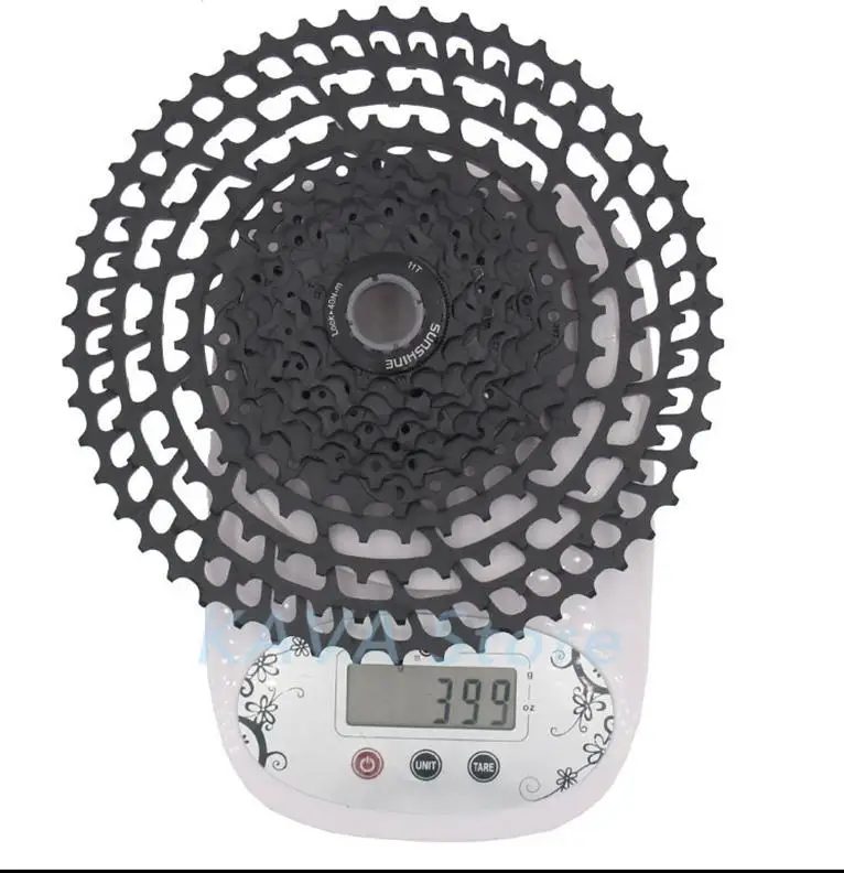 12S 11-50T Black SUNSHINE MTB 12 скоростная кассета 11-50 T Сверхлегкий 399g CNC Freewheel горный запчасти для велосипеда XTR GX NX - Цвет: 12S 11-50T Black