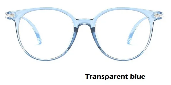 Fashion Women Glasses Frame Men Eyeglasses Frame Vintage Round Clear Lens Glasses Optical Spectacle Frame - Цвет оправы: 1