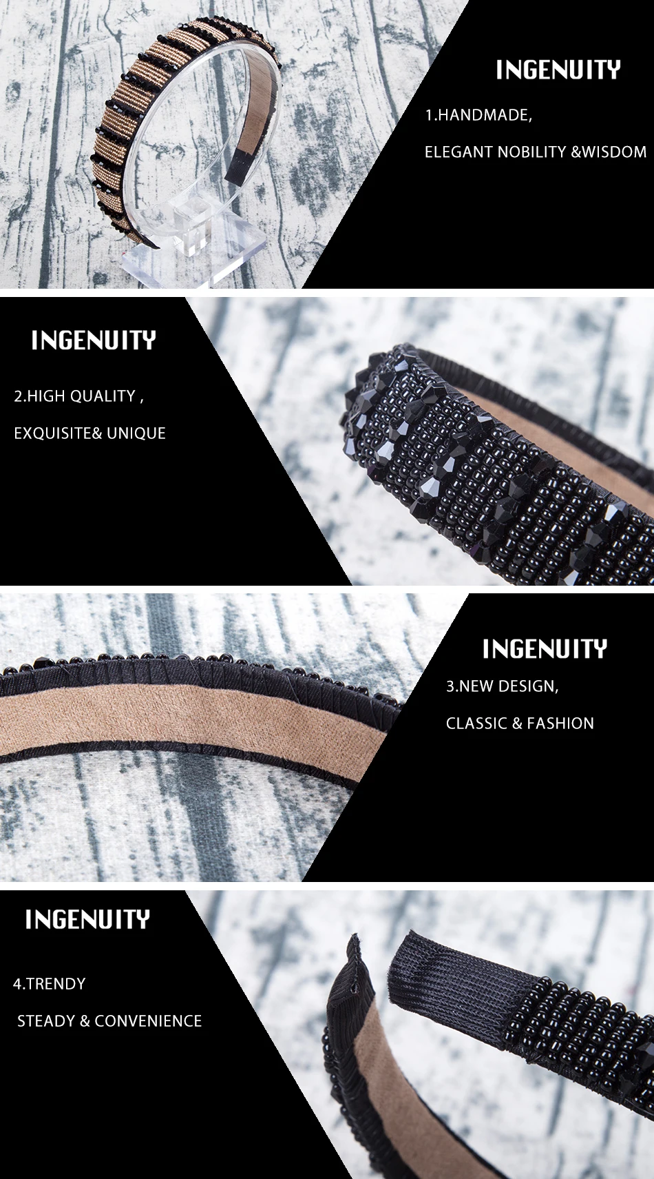 Украшения для волос для женщин и девочек, Новое поступление, роскошная модная повязка на голову с кристаллами и бусинами, аксессуары для волос